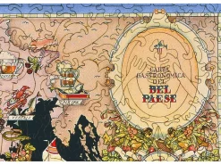 Liberty Puzzles Bel Paese - Gastronomical Map of Italy* Puzzles