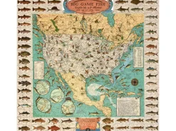 Liberty Puzzles Big Game Fish Map* Puzzles