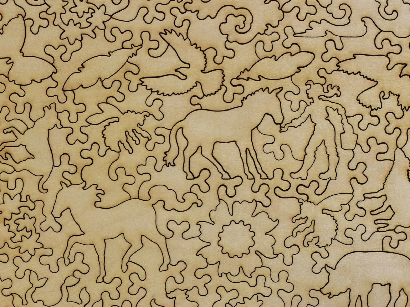 Liberty Puzzles Blue Horse I (Large Piece)* Puzzles