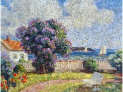 Liberty Puzzles Coastal Landscape with Blooming Lilac Bush* Puzzles