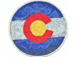 Liberty Puzzles Colorado Flag, Watercolor* Puzzles