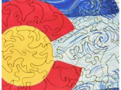 Liberty Puzzles Colorado Flag, Watercolor* Puzzles