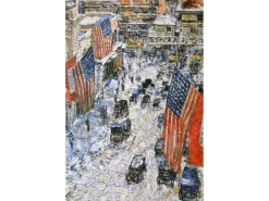 Liberty Puzzles Flags on 57th Street, Winter 1918* Puzzles