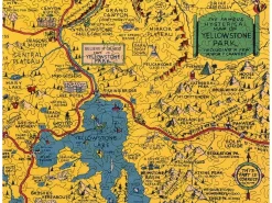 Liberty Puzzles Hysterical Map of Yellowstone Park* Puzzles