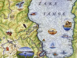 Liberty Puzzles Lake Tahoe Map* Puzzles