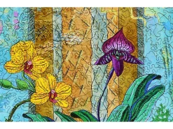 Liberty Puzzles Orchids in East Window* Puzzles