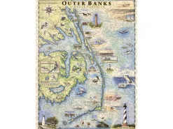 Liberty Puzzles Outer Banks of North Carolina Xplorer Map* Puzzles