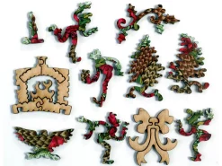 Liberty Puzzles Pinecone and Pomegranate Wreath* Puzzles