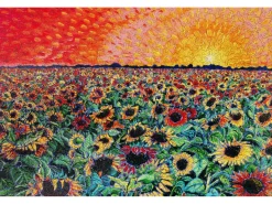 Liberty Puzzles Sunflower Splatter Paint* Puzzles