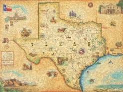 Liberty Puzzles Texas Map* Puzzles