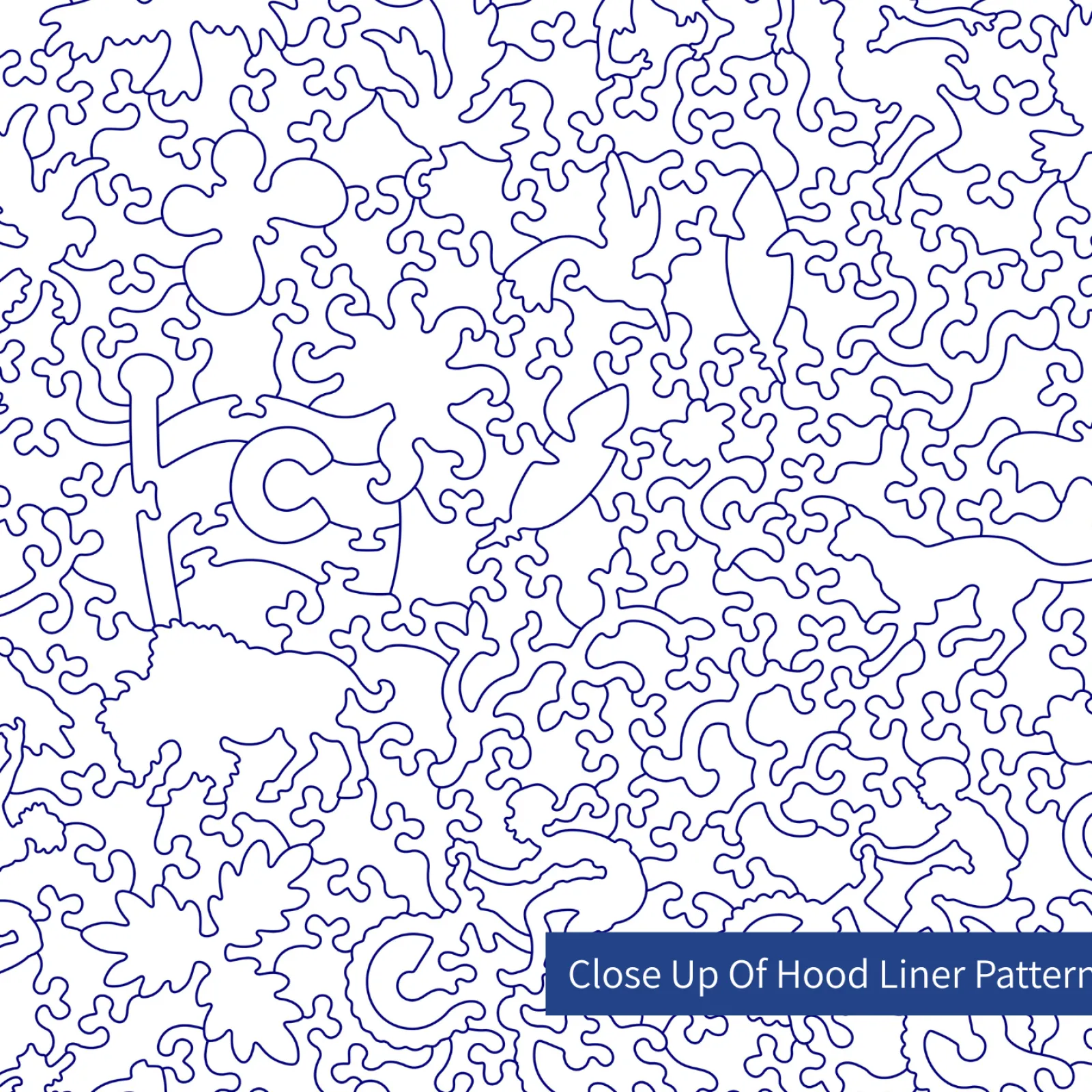 Liberty Puzzles Whimsy-Lined Zip Hoodie* Apparel