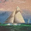 Liberty Puzzles Yacht Race Off Boston Light* Puzzles