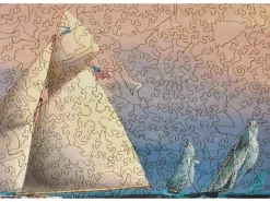 Liberty Puzzles Yacht Race Off Boston Light* Puzzles